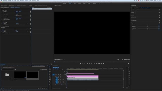 Как сделать прозрачные титры в Adobe Premiere