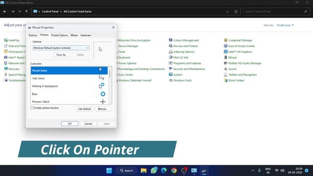 How to Change Your Mouse Cursor Pointer on Windows