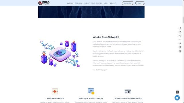 Cura Network - глобальная децентрализованная система здравоохранения. смотреть онлайн