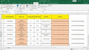 How to send whatsapp messages with multiple images from excel sheet