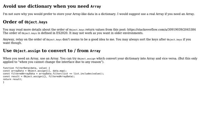 Javascript + Filter object of values (2 Solutions!!)