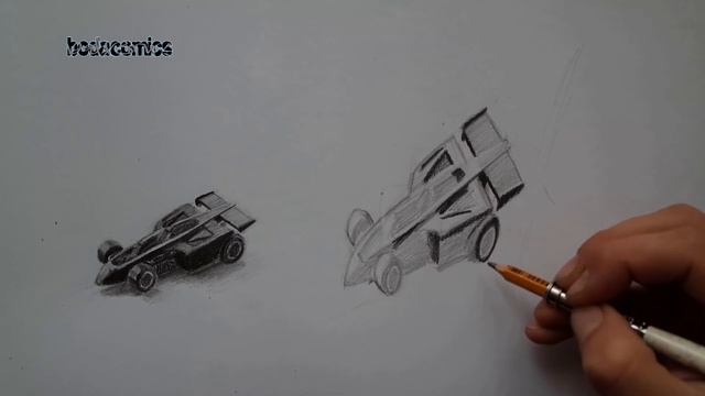 2D and 3D racing machine. 2D и 3D гоночная машинка. BODACOMICS смотреть онлайн