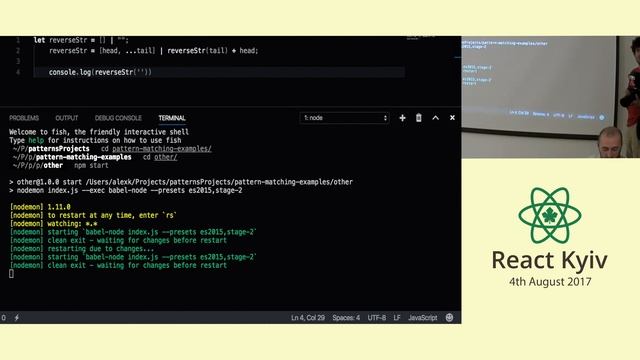 Alexey Kovalenko: Pattern matching and React, make it functional – React Kyiv смотреть онлайн