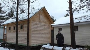 Баня 3 x 6 из бруса с санузлом.