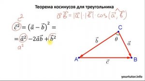 Теорема косинусов для треугольника