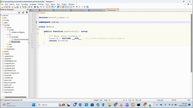 Getting Started with Laminas, PHP 8, Install Doctrine ORM with Composer, Album module 2 смотреть онлайн