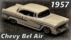 Chevy Bel Air Модель машины 1957 Масштаб 1:64 Hot Wheels Мини-копия автомобиля