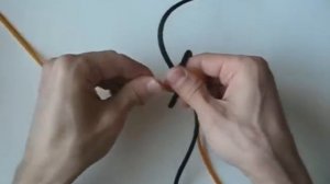 Двухцветный круглый темляк