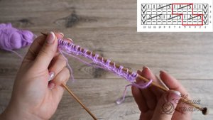 Узор «Полевые цветы» спицами | «Wildflowers» knitting patterns | Minik kır çiçekleri örgü modeli