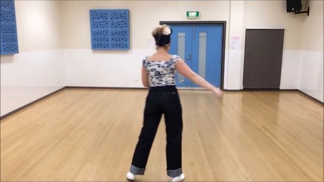 Rock 'n' roll line dance tutorial - The Walk - Lue Cazz смотреть онлайн