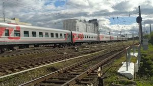 "Вместо ЭП1М ?" Электровоз ЭП20-023 с поездом №125 Новороссийск - Москва