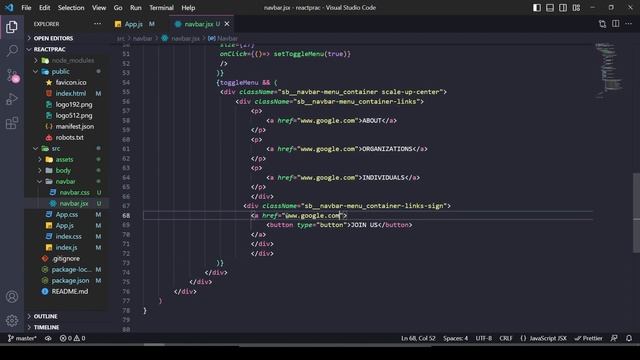 Responsive Navbar Tutorial With React JS | 2023