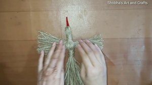 Jute Craft Ideas Diy/How To Make Jute Birds/Home Decoration Ideas Handmade Craft