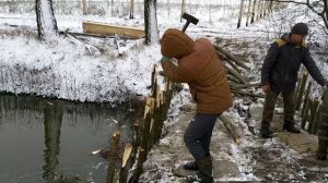 ДЕЛАЕМ ДАМБУ НА КОПАНКЕ