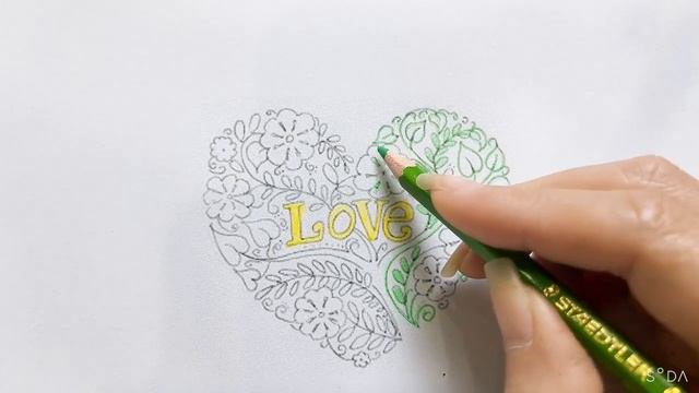 Share how to color heart-shaped picture #4 смотреть онлайн
