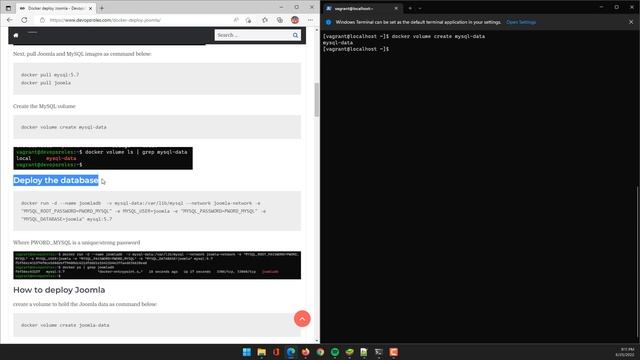 Docker deploy Joomla смотреть онлайн