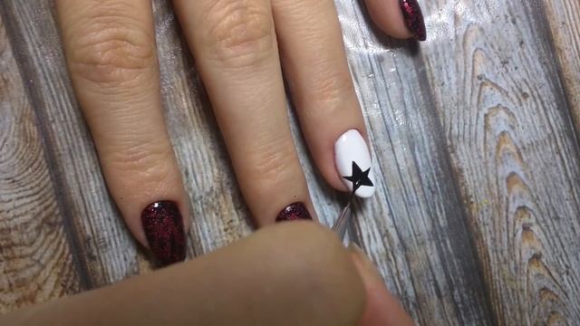 ☃ Быстрый Новогодний Маникюр ☃ Звезды на ногтях смотреть онлайн