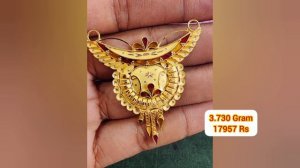 4 gram gold mangalsutra designs with price || latest gold locket designs