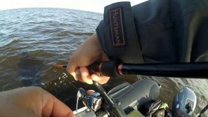 Ловля щуки на джиг на Рыбинском водохранилище.Щука клюет с каждого заброса.Рыбалка осенью на Рыбинк
