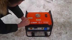 первый запуск бензогенератора SKAT УГБ 1100