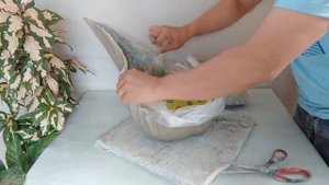 Как сделать кашпо из лебединых горшков и Домашний декор для садоводства // идеи цементного ремесла