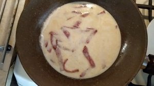 Паста с голубым сыром и ветчиной, быстро и очень вкусно.