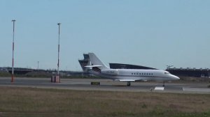 4K NetJets Falcon 2000EX Departing At Helsinki Airport