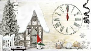 Новогодний футаж с боем курантов.