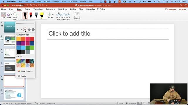 How to DRAW in PowerPoint with an Apple Pencil // Tutorial