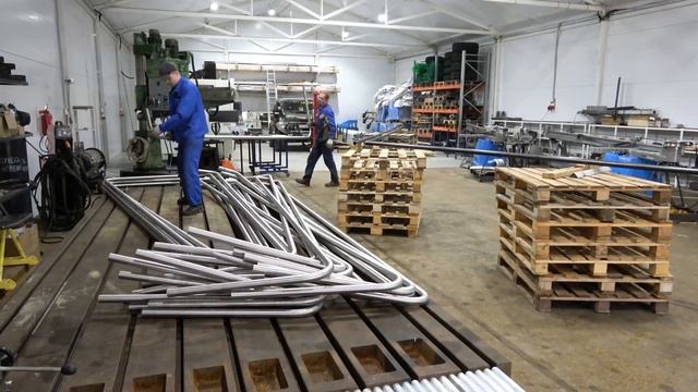 Гибка длинных 6-ти метровых труб D 48х3мм из нержавейки на чпу трубогибе MASTER смотреть онлайн