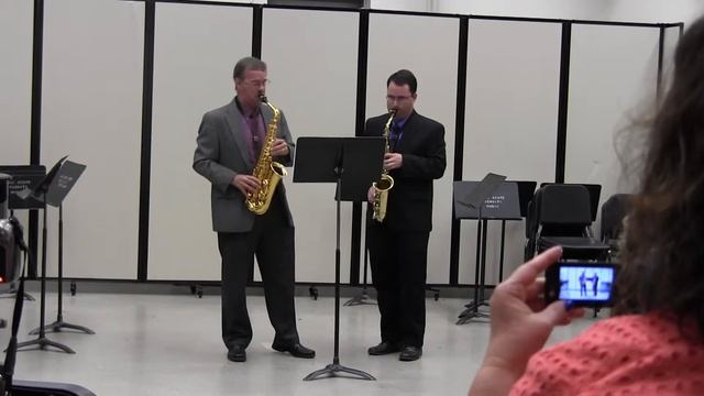 "Etude 2" from "Six Contemporary Etudes" by V. Morosco, Saxophone Duet, Wolford Studio Recital 201 смотреть онлайн