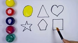 Bolalar uchun shakllar rasm chizish | Рисование фигур для детей | Drawing shapes for children