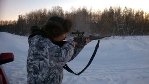 Муфлон 410.  Штатная работа, с "самокрутом".