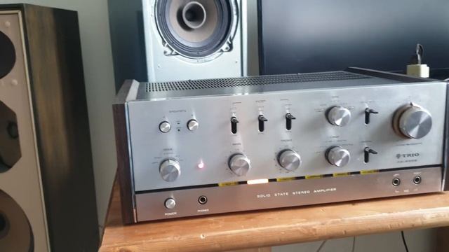 Винтажный японский усилитель TRIO KA-6004 и акустика SABA-840F