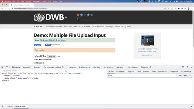 Playwright with Javascript | How To upload files in Playwright | Part 26