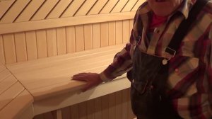 Монтаж  полков в парилке .  Часть  2 .
