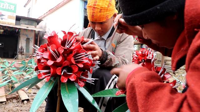 Rhododendron flower || Metal Art || Making by Nepali Babu Suman & Kala GHar Tim смотреть онлайн