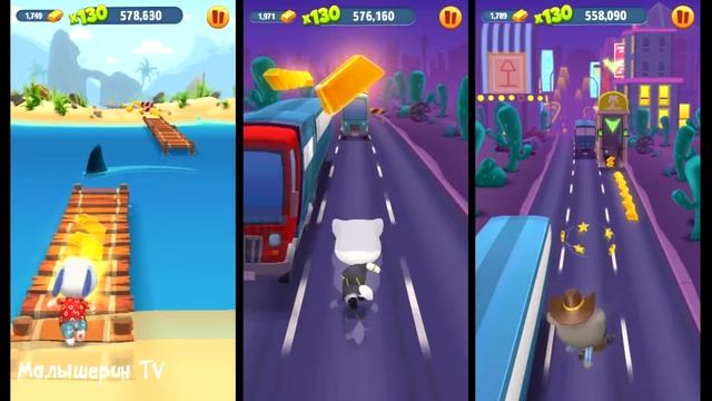 ГОВОРЯЩИЙ ТОМ бег за ЗОЛОТОМ #11 Ковбой Том против всех смотреть онлайн