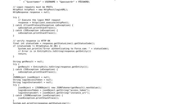 Salesforce: Calling salesforce API using java application returns 301 смотреть онлайн