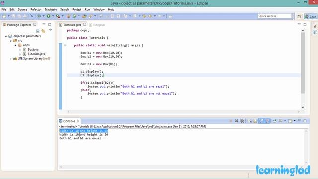 Passing Objects to Methods | Java Object Oriented Tutorials for Beginners смотреть онлайн