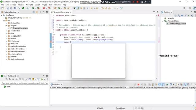 Array List In Java | Java Spring Boot Tutorial For Beginners |
