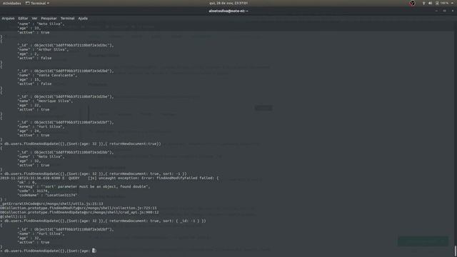 08 - Atualizando e retornando documentos no MongoDB смотреть онлайн