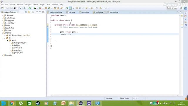 2D Tennis Game with Java "JFrame" + [Source Code] in bio