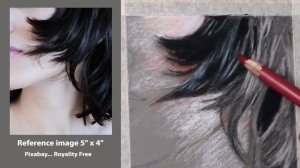 Pastel Portrait Tips ~ How to Draw / Paint Realistic Black Hair... the Easy Way. ~ Pastel Pencils