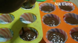 Шоколадные кексы , без яиц и молока