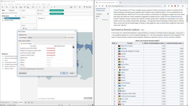 How to make a colored in world map in 2 minutes (Tableau Public) смотреть онлайн