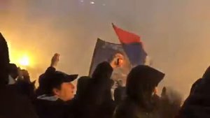 Фанаты ЦСКА в вчерашнем дерби