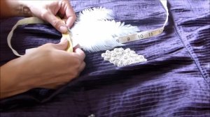 How to make a Gatsby 1920s headband tutorial, DIY flapper feather diamante headpiece - Crafts