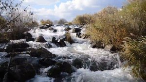 Искусственный водопад около с. Михайловка Новобурасского района