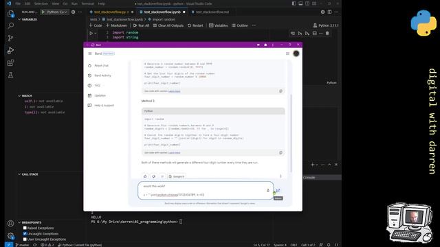 import string python